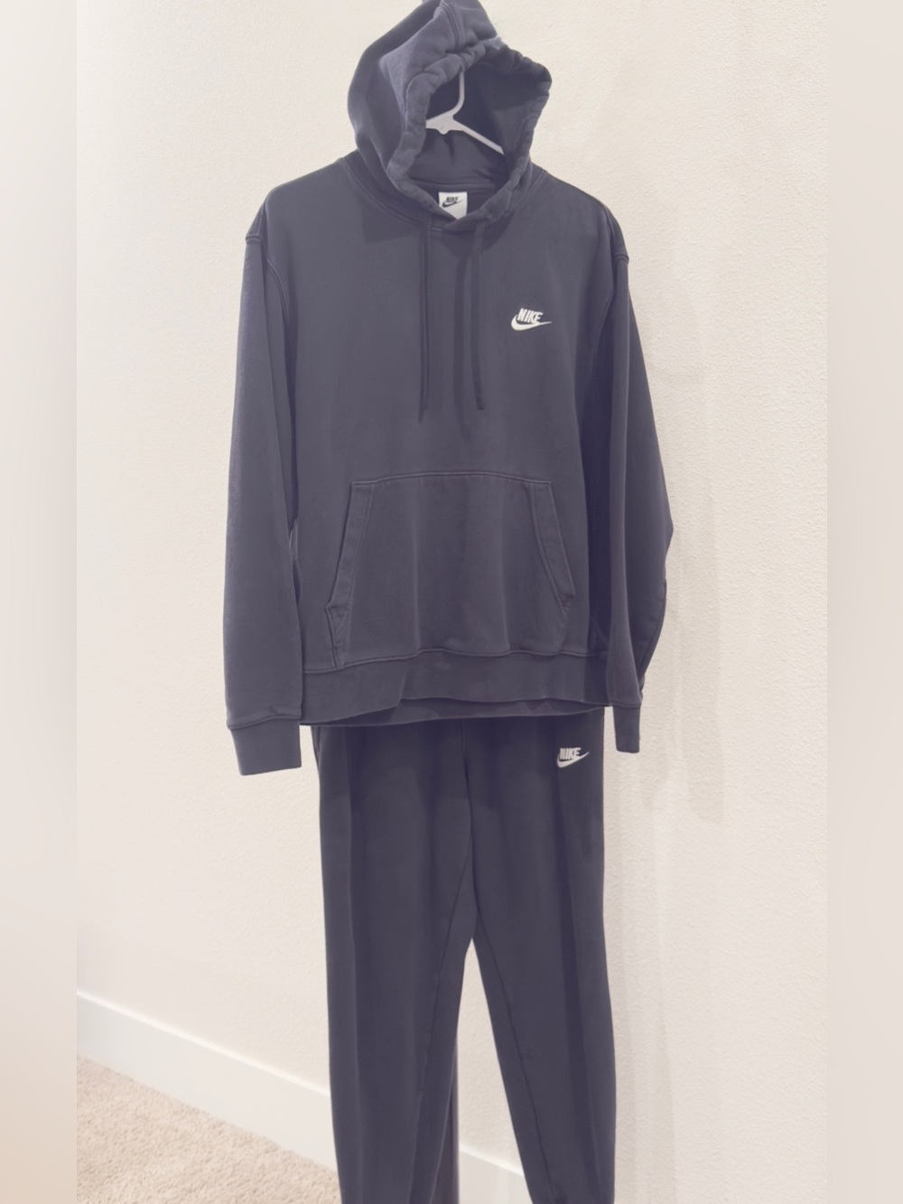 🖤 Nike Sportswear Club Fleece Hoodie Sweatshirt & Jogger Pants Set